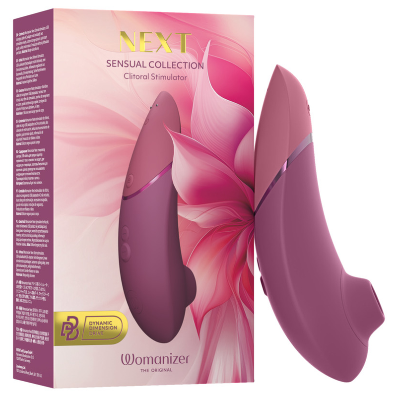 WOMANIZER - NEXT SUCTION CLITORIAL STIMULATOR 14 NÍVEIS DE INTENSIDADE ROSA ESCURO - D-246955 - Dona Pimenta