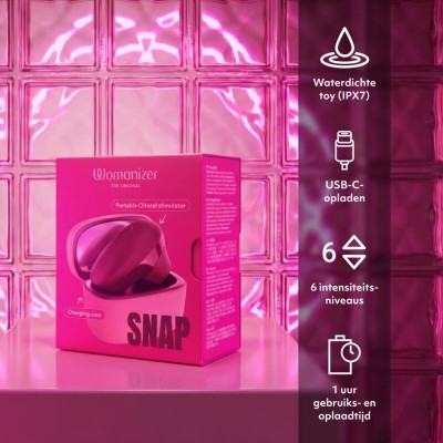 WOMANIZER - ESTIMULADOR CLITORIANO DE SUCÇÃO RÁPIDA 6 NÍVEIS DE INTENSIDADE FRUTAS VERMELHAS TRITURADAS - D-246956 - Dona Piment