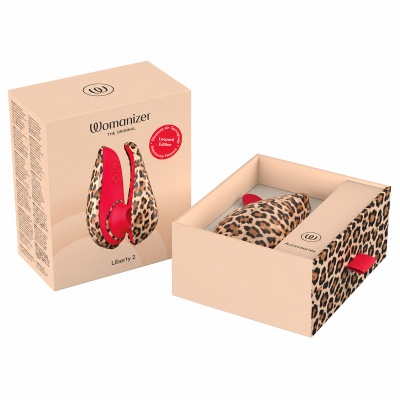WOMANIZER - LIBERTY 2 - ESTIMULADOR CLITORIANO POR SUCÇÃO, 8 NÍVEIS DE INTENSIDADE, ESTAMPA DE LEOPARDO - D-246957 - Dona Piment