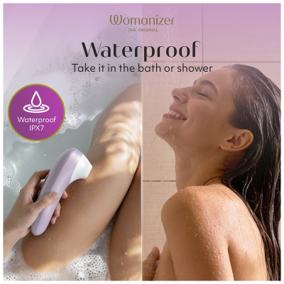 WOMANIZER - ESTIMULADOR CLITORIANO DE SUCÇÃO PROFISSIONAL COM 11 NÍVEIS DE INTENSIDADE - LILÁS - D-246961 - Dona Pimenta