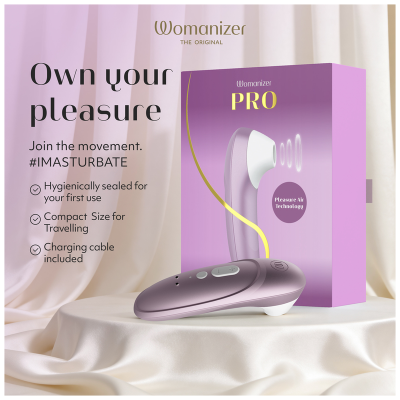WOMANIZER - ESTIMULADOR CLITORIANO DE SUCÇÃO PROFISSIONAL COM 11 NÍVEIS DE INTENSIDADE - LILÁS - D-246961 - Dona Pimenta