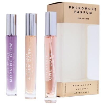 EYE OF LOVE - EOL PHR PARFUM 10 ML SET/3 - MORNING GLOW, ONE LOVE, AFTER DARK - D-235016 - Dona Pimenta