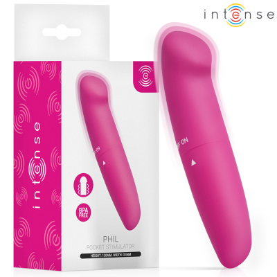 INTENSE - VIBRADOR PHIL G-SPOT ROSA 13 CM - D-245643 - Dona Pimenta
