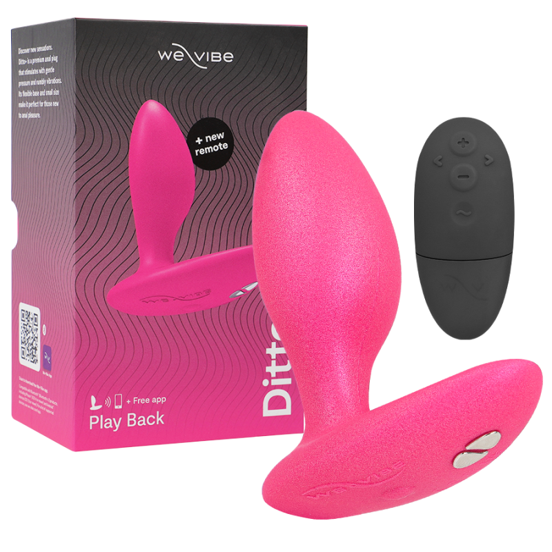 WE-VIBE - DITTO+ VIBRADOR ANAL PLUG ROSA - D-238313 - Dona Pimenta