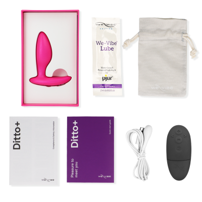 WE-VIBE - DITTO+ VIBRADOR ANAL PLUG ROSA - D-238313 - Dona Pimenta