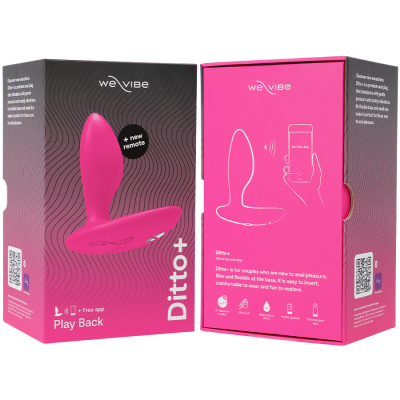 WE-VIBE - DITTO+ VIBRADOR ANAL PLUG ROSA - D-238313 - Dona Pimenta
