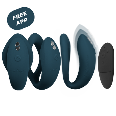 WE-VIBE - SYNC O VIBRADOR FLEXÍVEL CONTROLE REMOTO VERDE ESCURO - D-238123 - Dona Pimenta