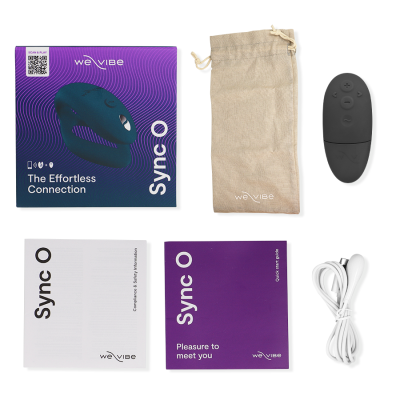 WE-VIBE - SYNC O VIBRADOR FLEXÍVEL CONTROLE REMOTO VERDE ESCURO - D-238123 - Dona Pimenta