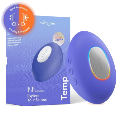 WE-VIBE - VIBRADOR COM AQUECIMENTO E RESFRIAMENTO TEMP, AZUL LAVANDA - D-247134 - Dona Pimenta