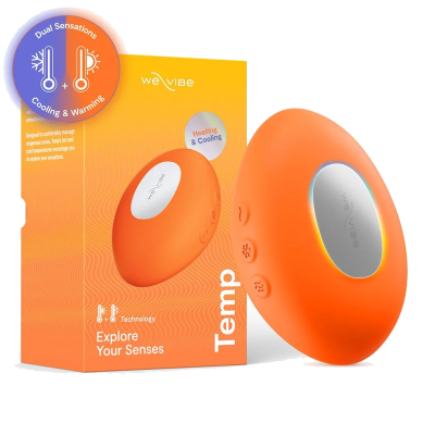WE-VIBE - VIBRADOR COM AQUECIMENTO E RESFRIAMENTO TEMP TANGERINA - D-247135 - Dona Pimenta