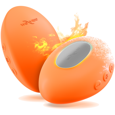 WE-VIBE - VIBRADOR COM AQUECIMENTO E RESFRIAMENTO TEMP TANGERINA - D-247135 - Dona Pimenta