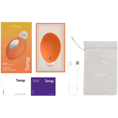 WE-VIBE - VIBRADOR COM AQUECIMENTO E RESFRIAMENTO TEMP TANGERINA - D-247135 - Dona Pimenta