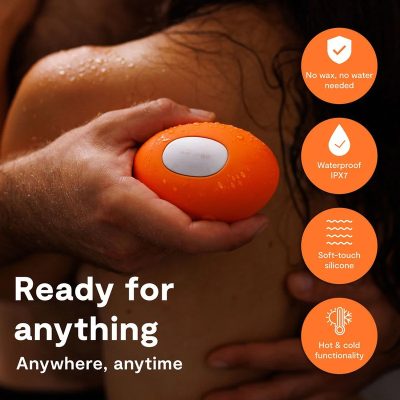 WE-VIBE - VIBRADOR COM AQUECIMENTO E RESFRIAMENTO TEMP TANGERINA - D-247135 - Dona Pimenta