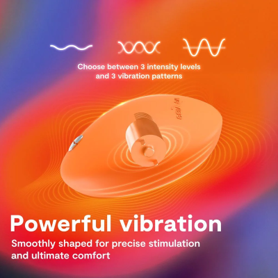 WE-VIBE - VIBRADOR COM AQUECIMENTO E RESFRIAMENTO TEMP TANGERINA - D-247135 - Dona Pimenta