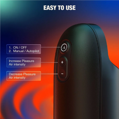 ARCWAVE - ION 2 STROKER MASCULINO COM ESTIMULAÇÃO POR ONDAS DE AR PULSANTES PRETO - D-247102 - Dona Pimenta
