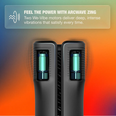 ARCWAVE - ZING STROKER MASCULINO VIBRATÓRIO COM MOTOR DUPLO PRETO - D-247104 - Dona Pimenta