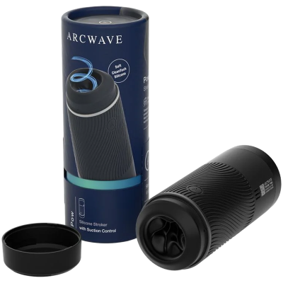 ARCWAVE - POW STROKER MANUAL COM CONTROLO DE SUCÇÃO PRETO - D-247107 - Dona Pimenta