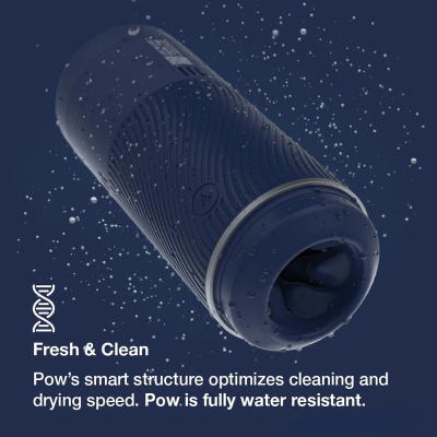 ARCWAVE - POW STROKER MANUAL COM CONTROLO DE SUCÇÃO AZUL - D-247108 - Dona Pimenta