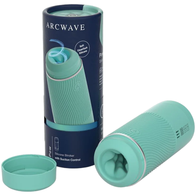 ARCWAVE - POW STROKER MANUAL COM CONTROLO DE SUCÇÃO MENTA - D-247109 - Dona Pimenta