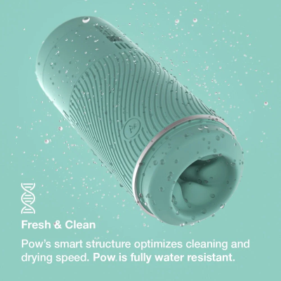 ARCWAVE - POW STROKER MANUAL COM CONTROLO DE SUCÇÃO MENTA - D-247109 - Dona Pimenta