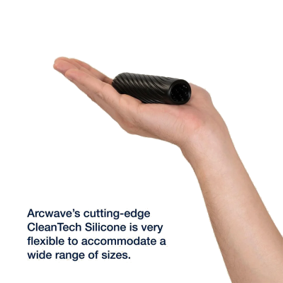 ARCWAVE - GHOST STROKER REVERSÍVEL EM SILICONE PRETO - D-247110 - Dona Pimenta