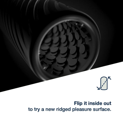 ARCWAVE - GHOST STROKER REVERSÍVEL EM SILICONE PRETO - D-247110 - Dona Pimenta