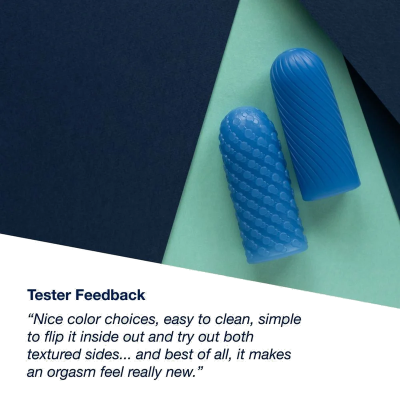 ARCWAVE - GHOST STROKER REVERSÍVEL EM SILICONE AZUL - D-247111 - Dona Pimenta