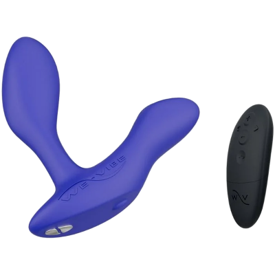 WE-VIBE - VECTOR+ MASSAGEADOR DE PRÓSTATA COM DUPLA ESTIMULAÇÃO AZUL ROYAL - D-247130 - Dona Pimenta