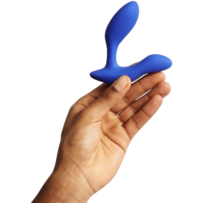 WE-VIBE - VECTOR+ MASSAGEADOR DE PRÓSTATA COM DUPLA ESTIMULAÇÃO AZUL ROYAL - D-247130 - Dona Pimenta