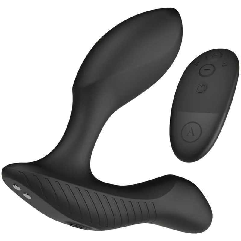 ARCWAVE - PERK MASSAGEADOR DE PRÓSTATA VIBRATÓRIO COM MOTOR DUPLO E CONTROLO REMOTO PRETO - D-247105 - Dona Pimenta
