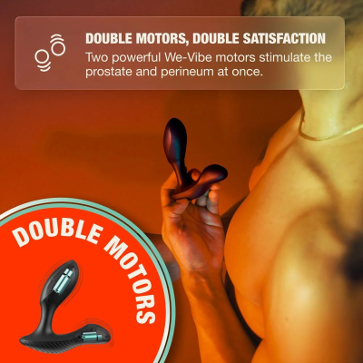 ARCWAVE - PERK MASSAGEADOR DE PRÓSTATA VIBRATÓRIO COM MOTOR DUPLO E CONTROLO REMOTO PRETO - D-247105 - Dona Pimenta