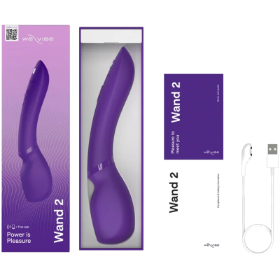 WE-VIBE - WAND 2 MASSAGEADOR CORPORAL RECARREGÁVEL ROXO - D-247127 - Dona Pimenta