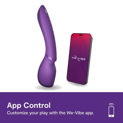 WE-VIBE - WAND 2 MASSAGEADOR CORPORAL RECARREGÁVEL ROXO - D-247127 - Dona Pimenta