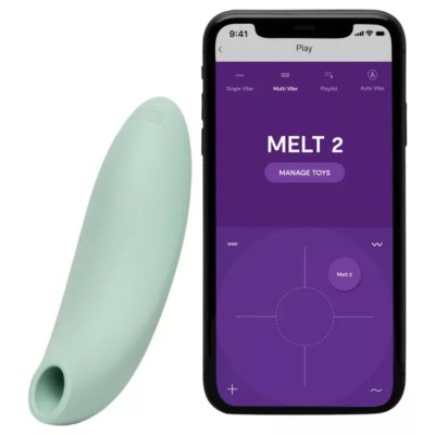 WE-VIBE - MELT 2 ESTIMULADOR CLITORIAL DE PULSAÇÃO DE AR SÁLVIA - D-247129 - Dona Pimenta