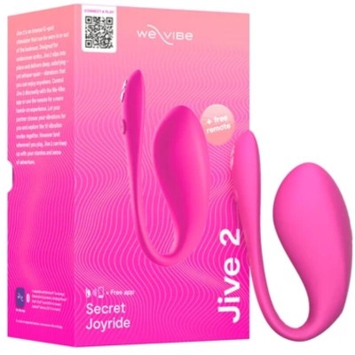 WE-VIBE - JIVE 2 VIBRADOR DE OVO VESTÍVEL ROSA ELÉTRICO - D-247131 - Dona Pimenta