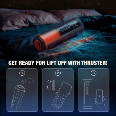ARCWAVE - THRUSTER STROKER MASCULINO AUTOMÁTICO COM MOVIMENTO DE IMPULSO, ROTAÇÃO E CONTROLO - D-247101 - Dona Pimenta
