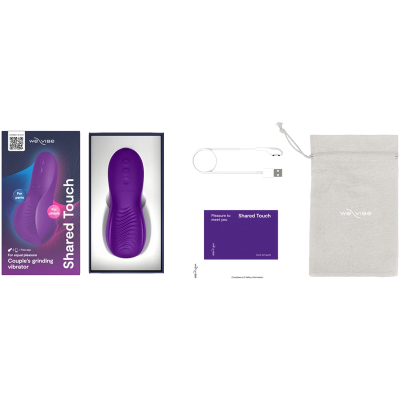 WE-VIBE - SHARED TOUCH VIBRADOR DUPLO PARA CASAIS ROXO - D-247118 - Dona Pimenta