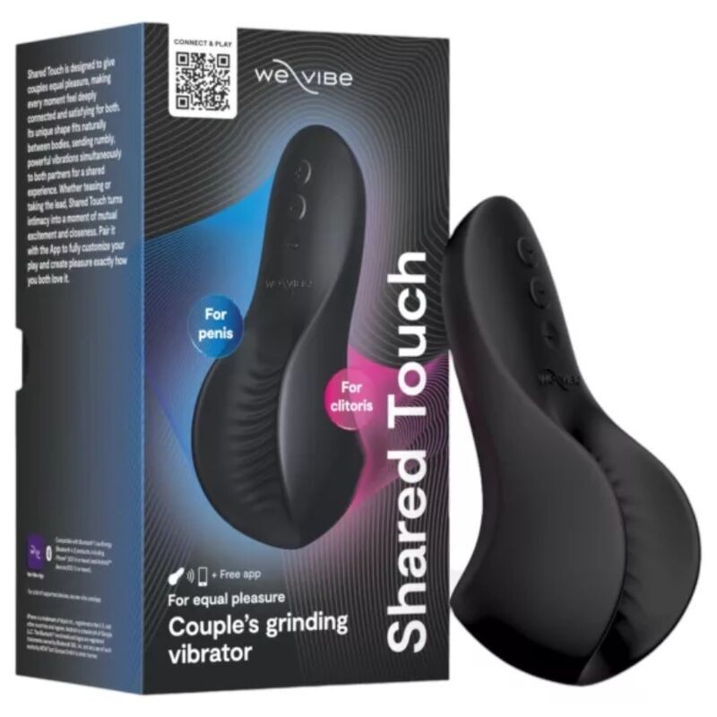 WE-VIBE - SHARED TOUCH VIBRADOR DUPLO PARA CASAIS PRETO - D-247119 - Dona Pimenta