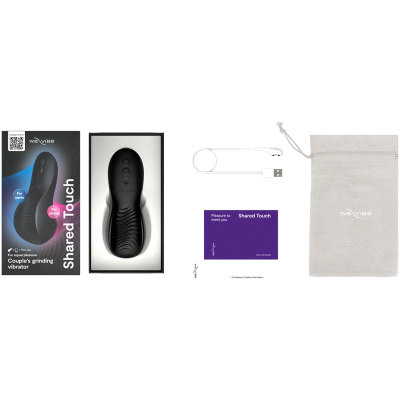 WE-VIBE - SHARED TOUCH VIBRADOR DUPLO PARA CASAIS PRETO - D-247119 - Dona Pimenta