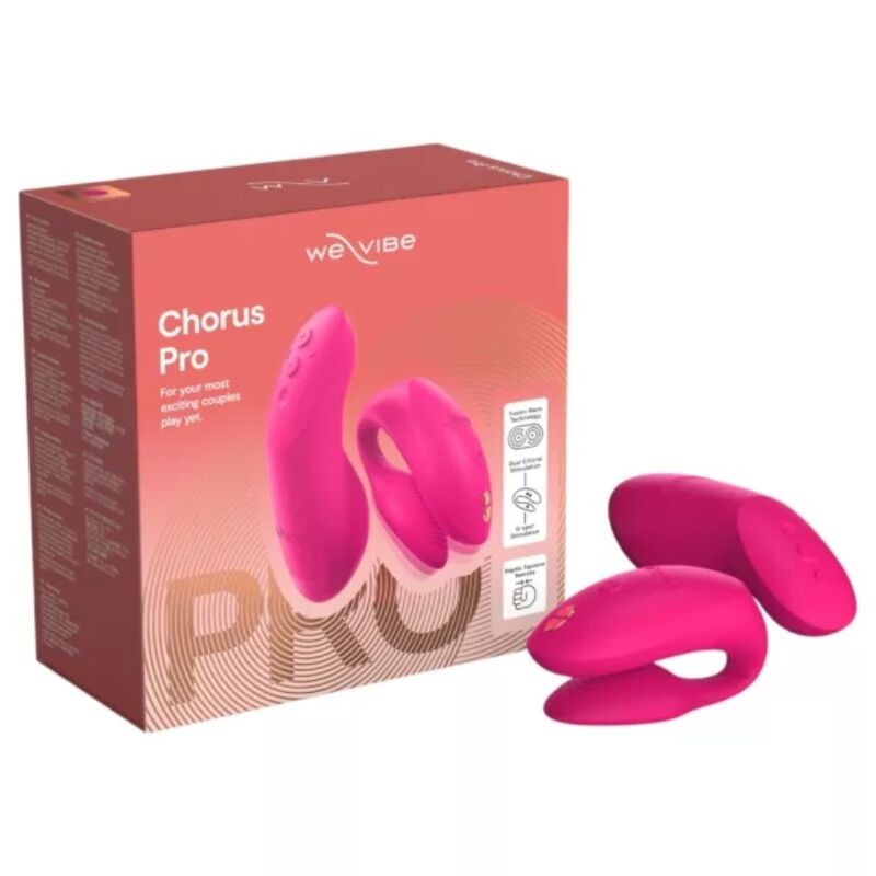 WE-VIBE - CHORUS PRO PREMIUM VIBRADOR PARA CASAIS ROSA ELÉTRICO - D-247120 - Dona Pimenta