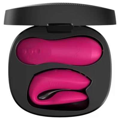 WE-VIBE - CHORUS PRO PREMIUM VIBRADOR PARA CASAIS ROSA ELÉTRICO - D-247120 - Dona Pimenta