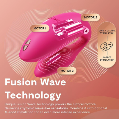WE-VIBE - CHORUS PRO PREMIUM VIBRADOR PARA CASAIS ROSA ELÉTRICO - D-247120 - Dona Pimenta