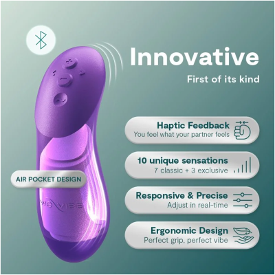 WE-VIBE - CHORUS PRO PREMIUM VIBRADOR PARA CASAIS ROXO CÓSMICO - D-247122 - Dona Pimenta