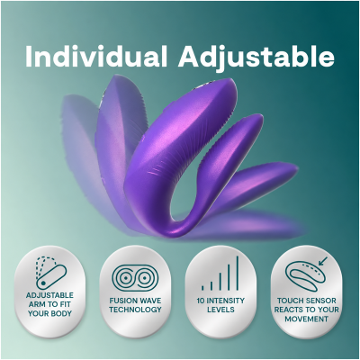 WE-VIBE - CHORUS PRO PREMIUM VIBRADOR PARA CASAIS ROXO CÓSMICO - D-247122 - Dona Pimenta
