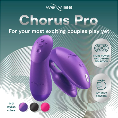 WE-VIBE - CHORUS PRO PREMIUM VIBRADOR PARA CASAIS ROXO CÓSMICO - D-247122 - Dona Pimenta