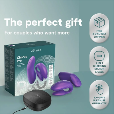 WE-VIBE - CHORUS PRO PREMIUM VIBRADOR PARA CASAIS ROXO CÓSMICO - D-247122 - Dona Pimenta