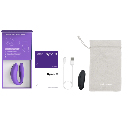 WE-VIBE - SYNC O VIBRADOR DE CASAL COM ESTIMULAÇÃO ENVOLVENTE, ROXO CLARO - D-247123 - Dona Pimenta