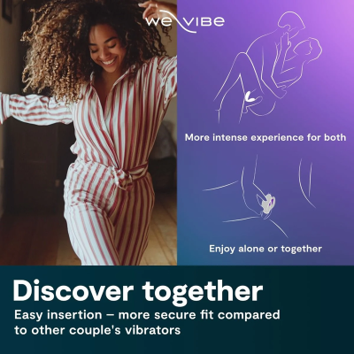 WE-VIBE - SYNC O VIBRADOR DE CASAL COM ESTIMULAÇÃO ENVOLVENTE, ROXO CLARO - D-247123 - Dona Pimenta