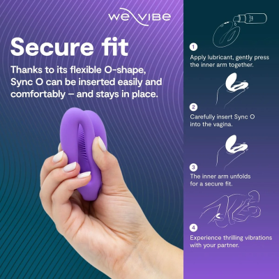 WE-VIBE - SYNC O VIBRADOR DE CASAL COM ESTIMULAÇÃO ENVOLVENTE, ROXO CLARO - D-247123 - Dona Pimenta
