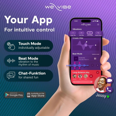 WE-VIBE - SYNC O VIBRADOR DE CASAL COM ESTIMULAÇÃO ENVOLVENTE, ROXO CLARO - D-247123 - Dona Pimenta